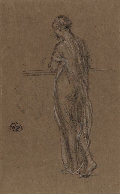 Standing Draped Figure by James Abbott McNeill Whistler